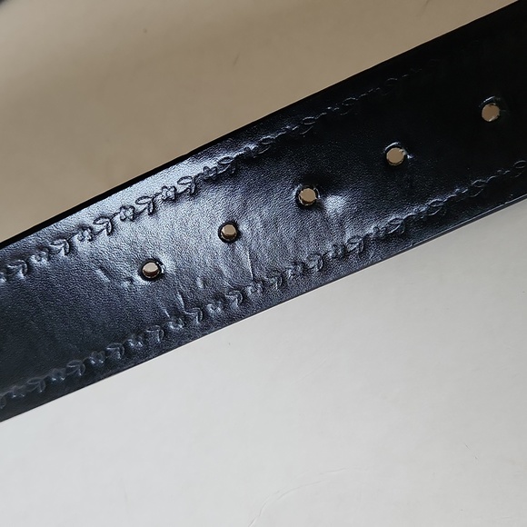 Levi's Strauss Signature Black Leather Belt - Picture 7 of 12
